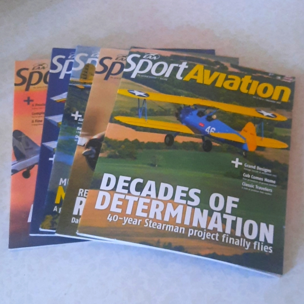 EAA Sport Aviation magazine lot